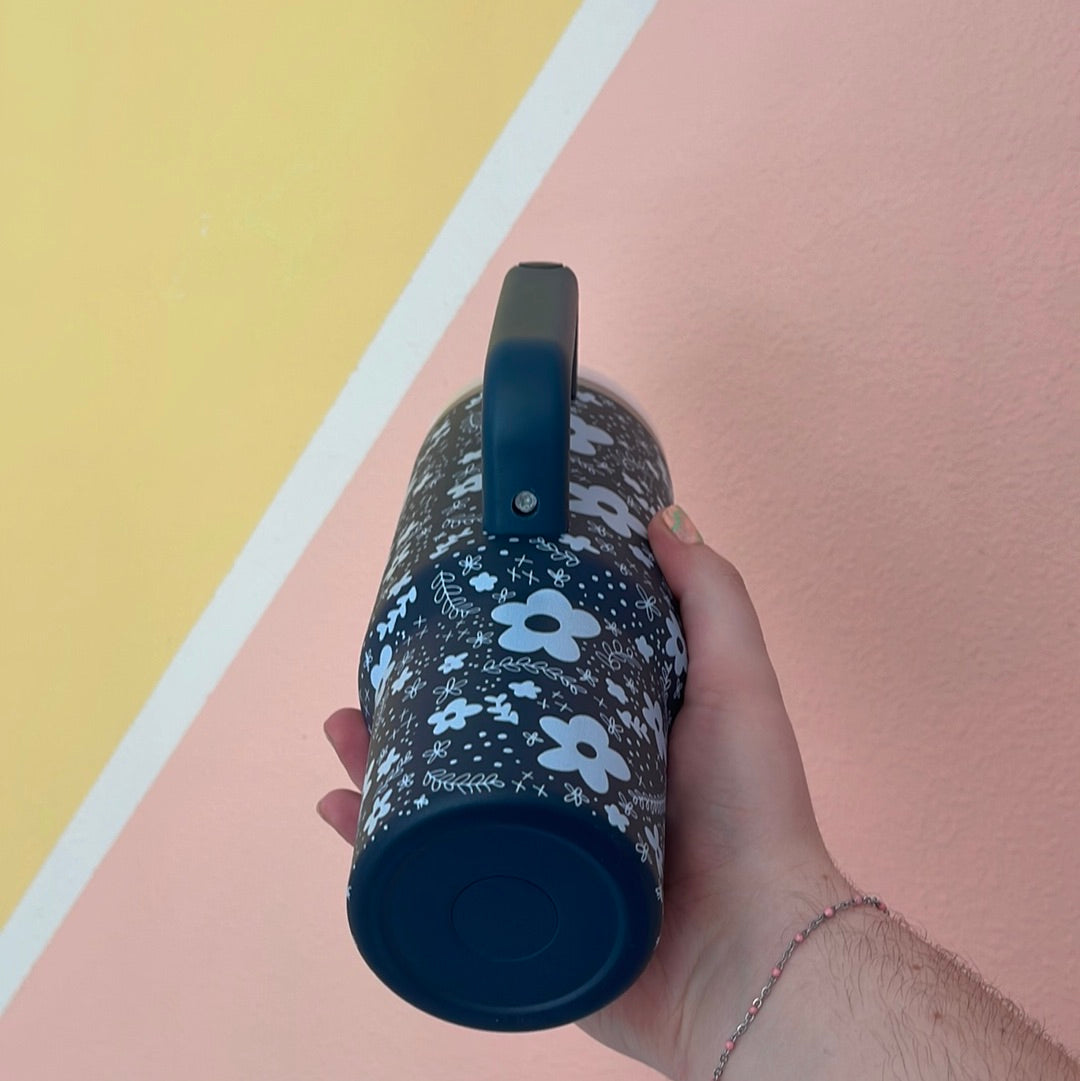 Blue Floral - 40 oz Tumbler