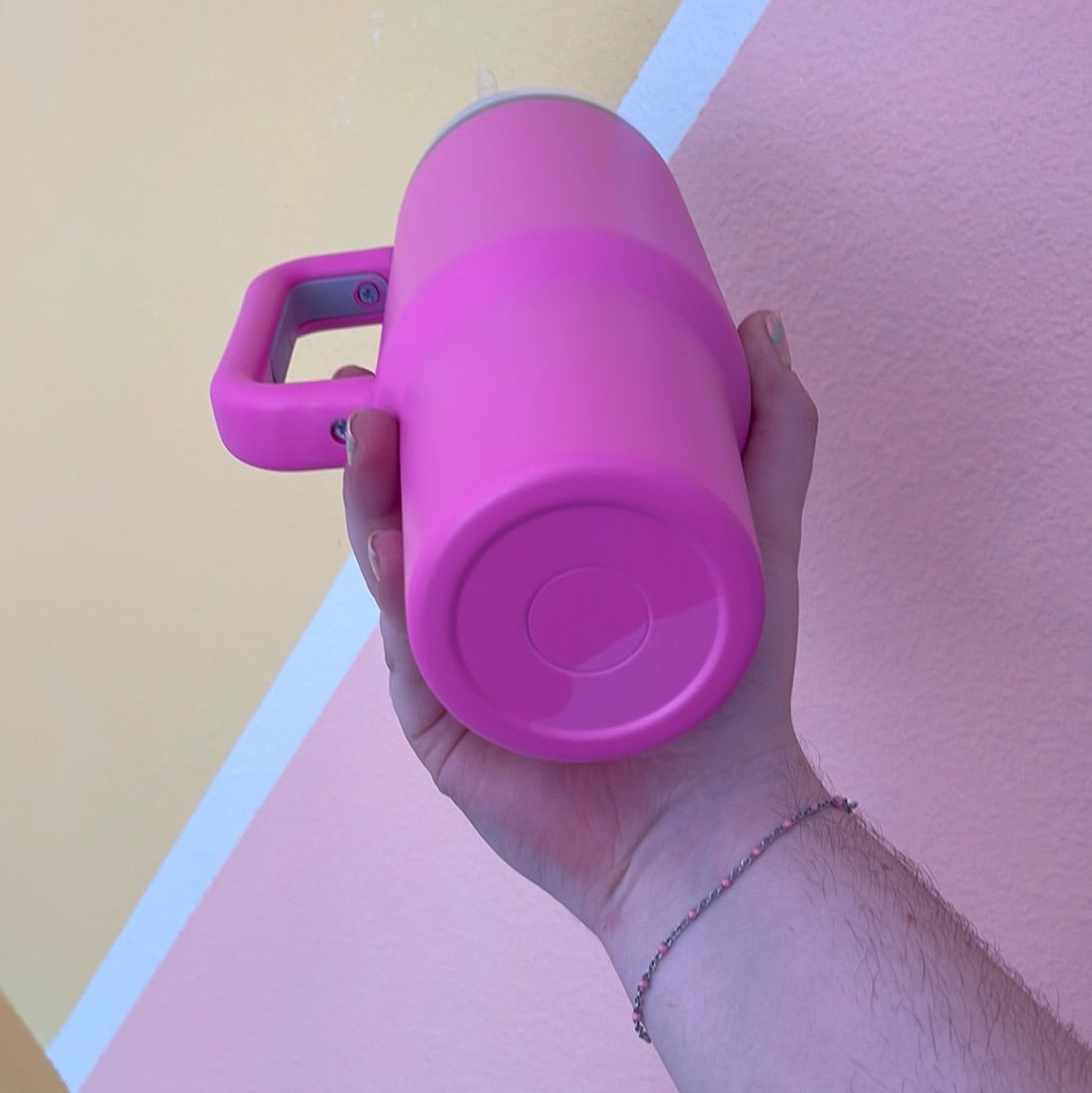 Be The Reason Someone Smiles Today! - Pink 40 oz Tumbler