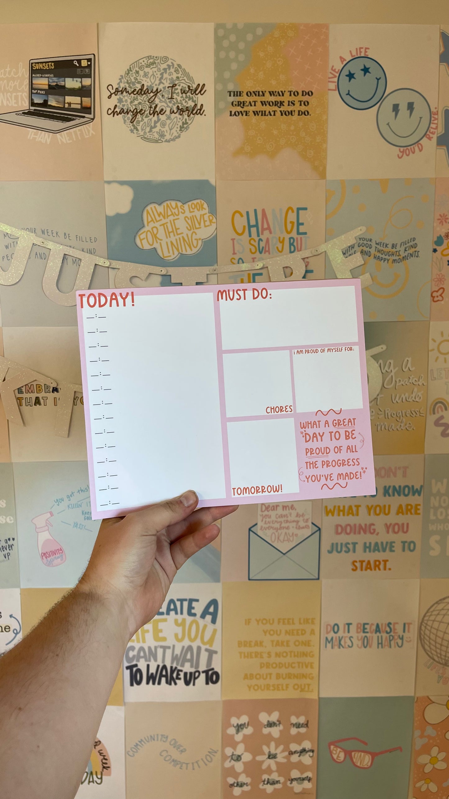 What a Great Day - Daily Planner Notepad