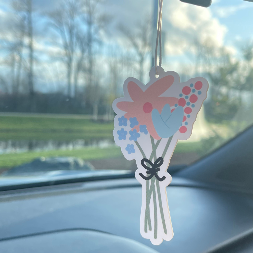 car air freshener plant Floral Bunch - Car Air Freshener