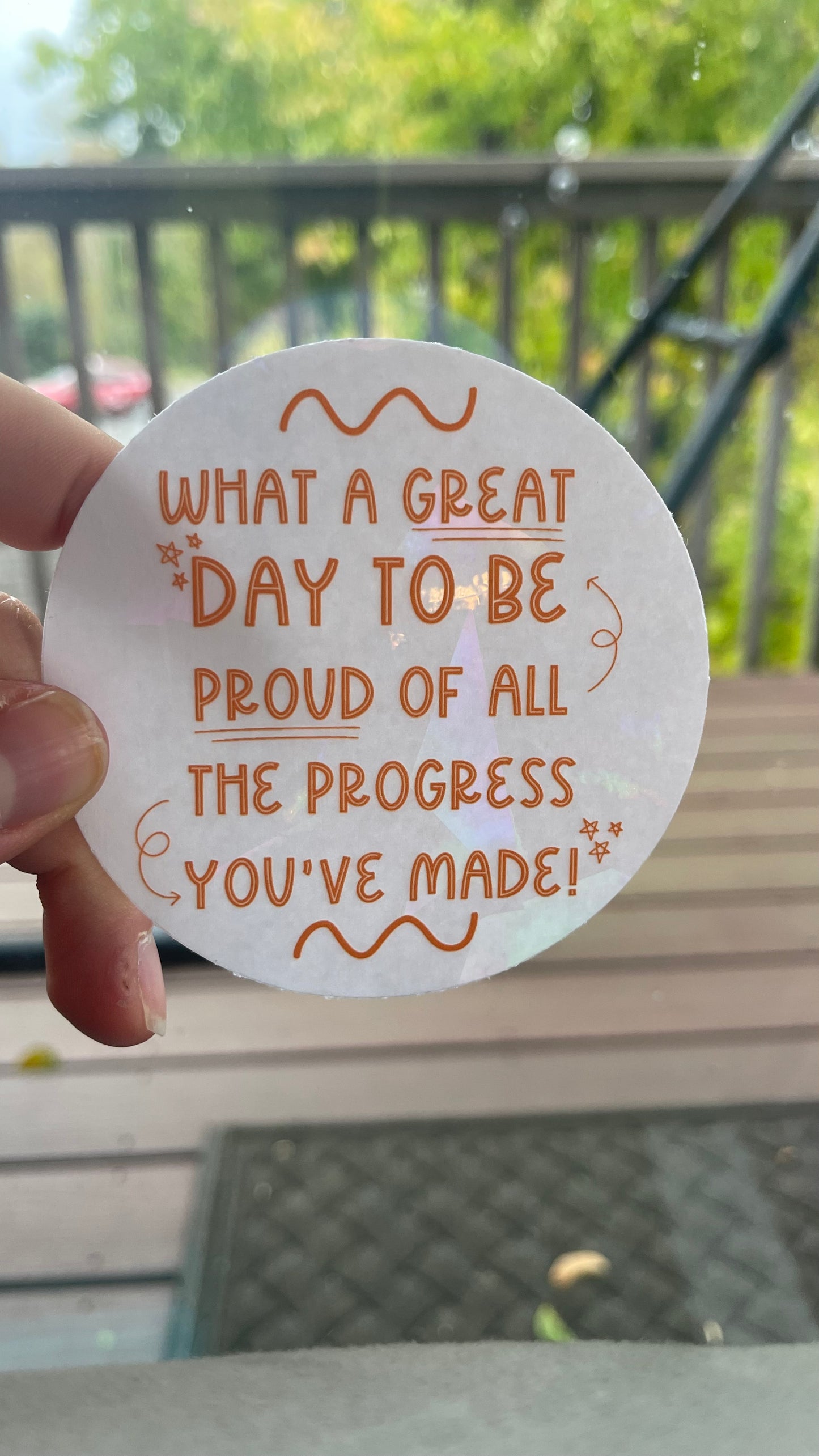 What a Great Day - Rainbow-Making Sun Catchers