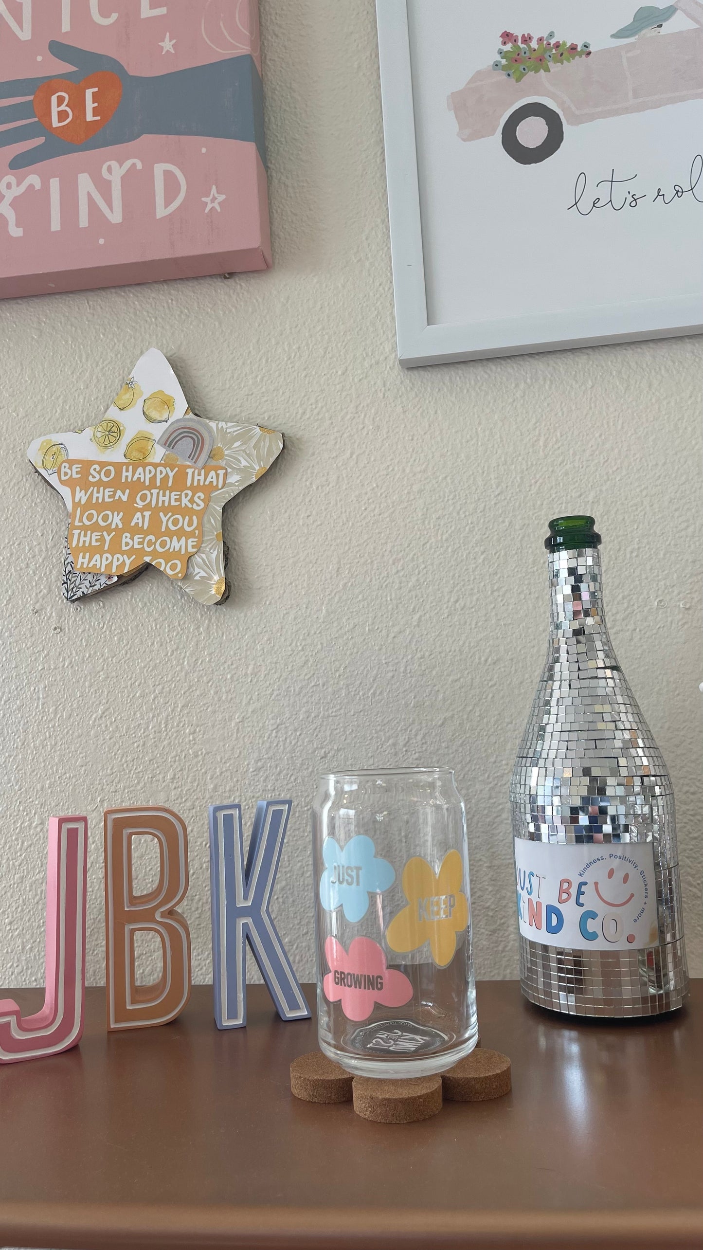 Just Keep Growing - Glass Mug