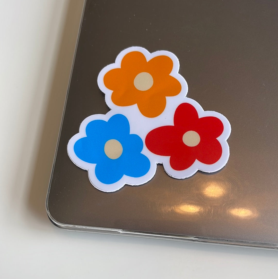 groovy flowers - Sticker