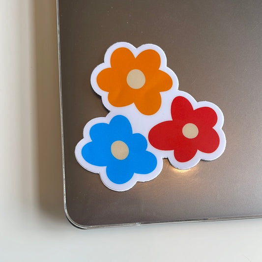 groovy flowers - Sticker