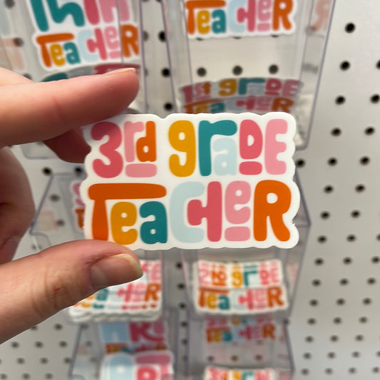 3rd grade teacher - Sticker