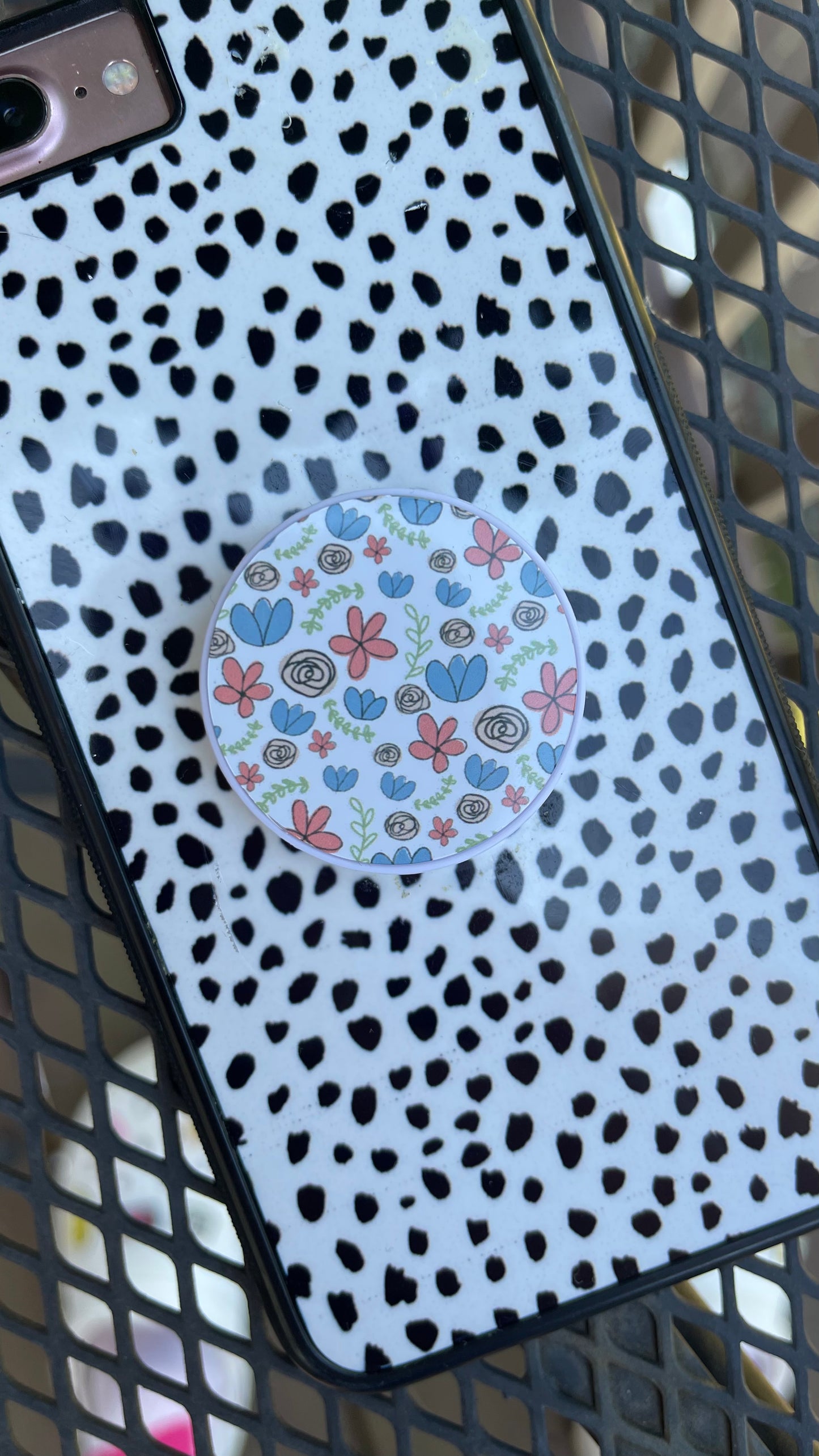 Floral Doodles - Pop Socket
