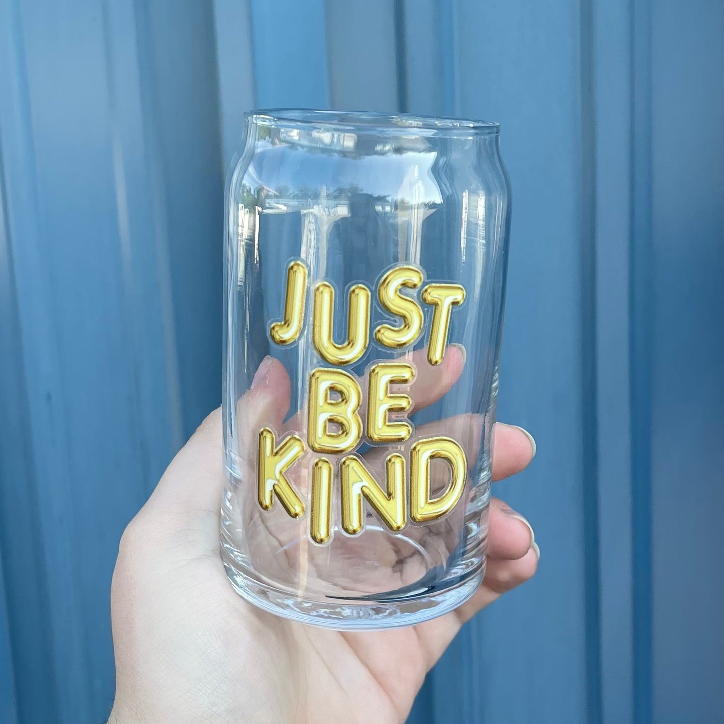 JBK Balloons - Glass Mug - beer can glass - coffee cup