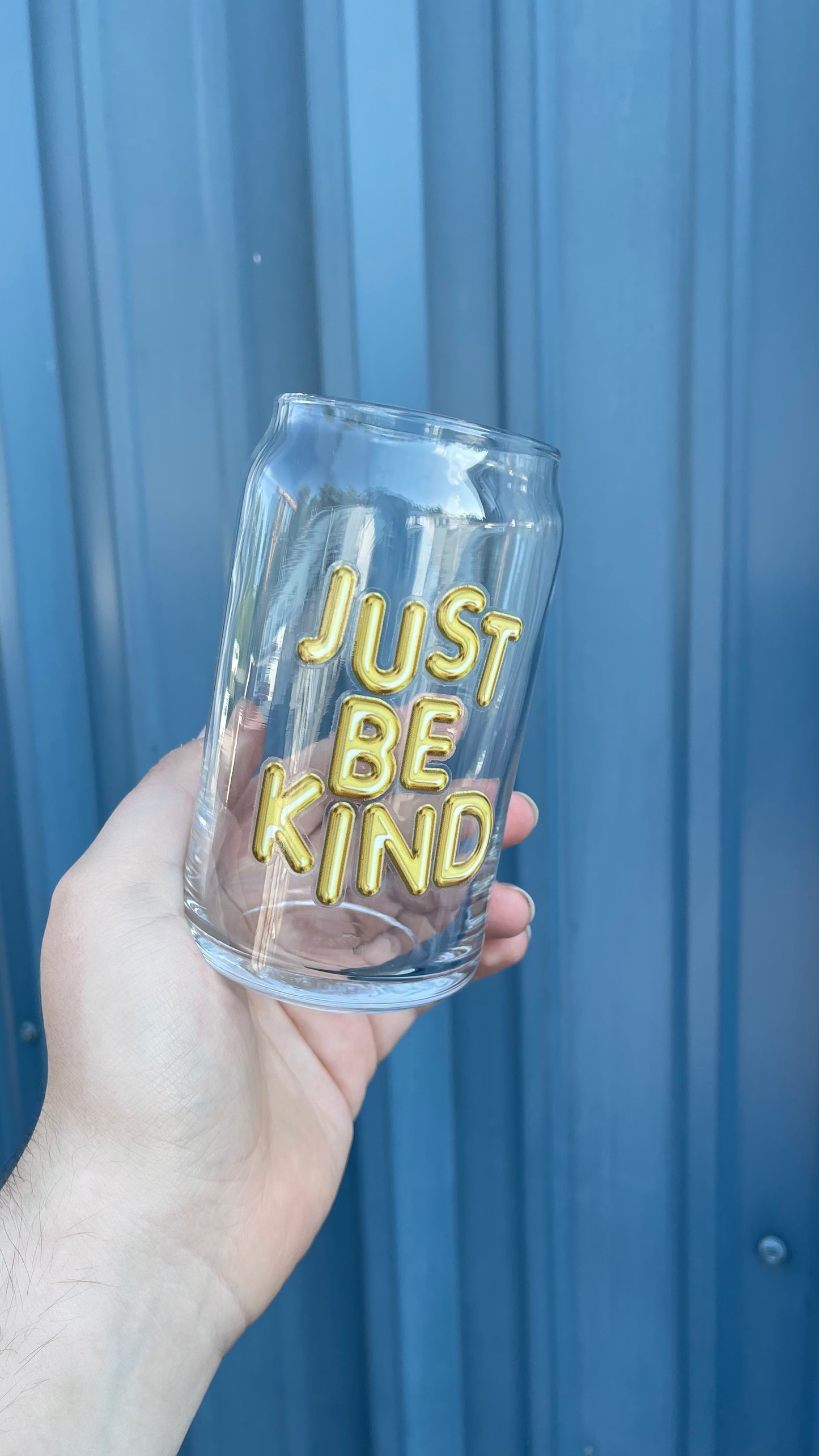 JBK Balloons - Glass Mug - beer can glass - coffee cup