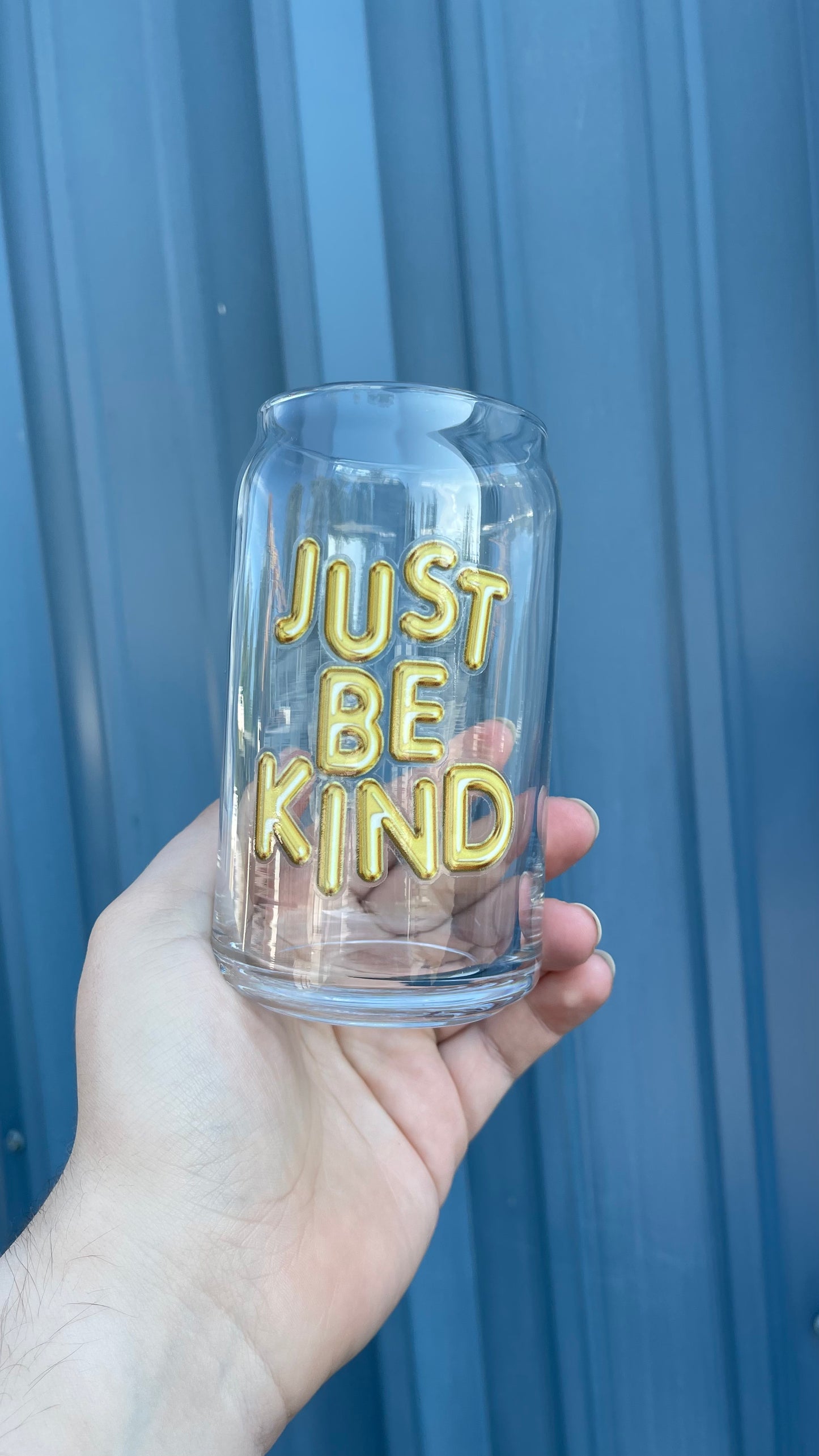 JBK Balloons - Glass Mug - beer can glass - coffee cup