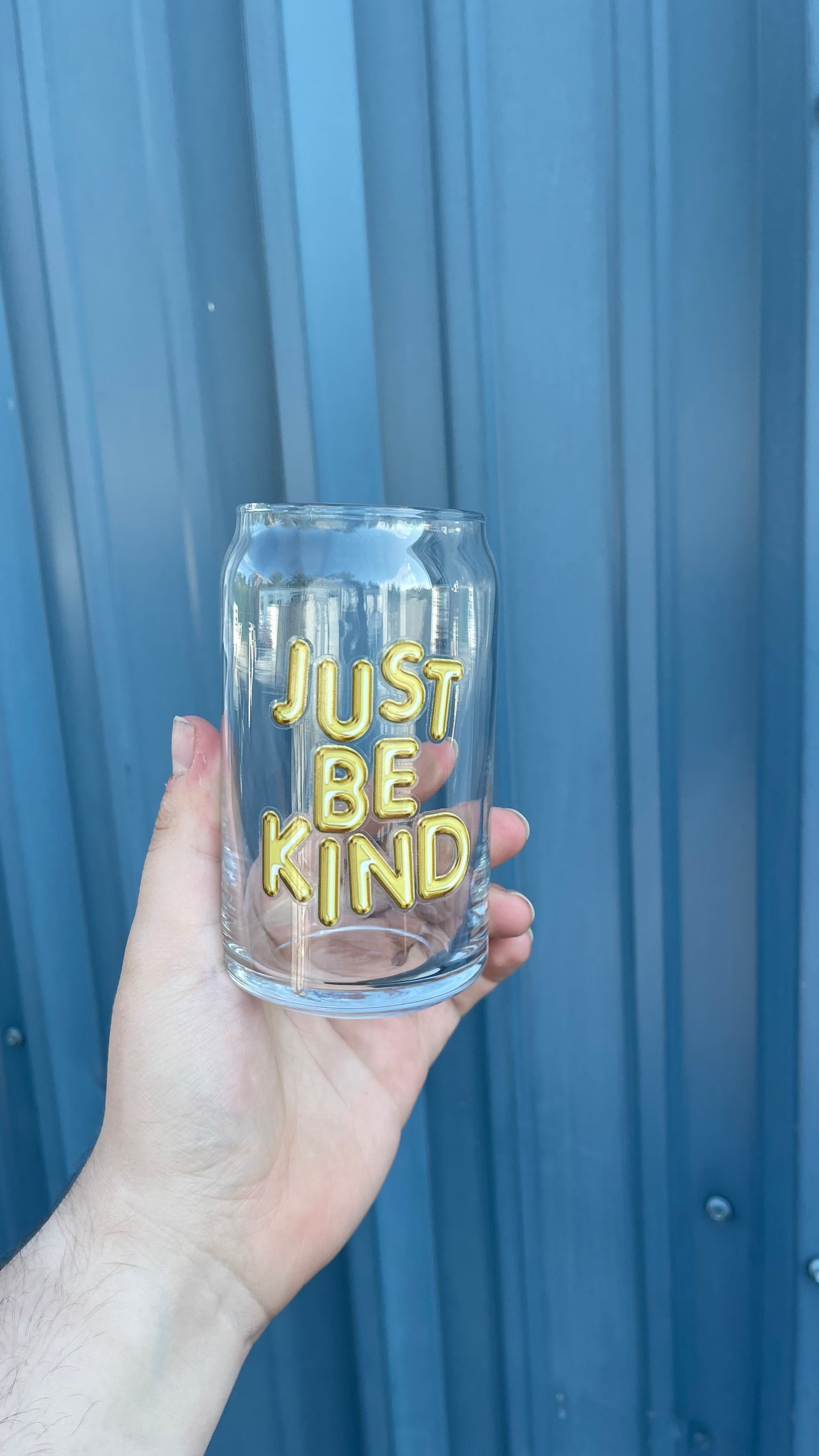JBK Balloons - Glass Mug - beer can glass - coffee cup
