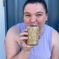 JBK Balloons - Glass Mug - beer can glass - coffee cup