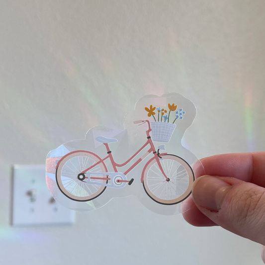 Floral Basket Bike - Rainbow-Making Sun Catchers