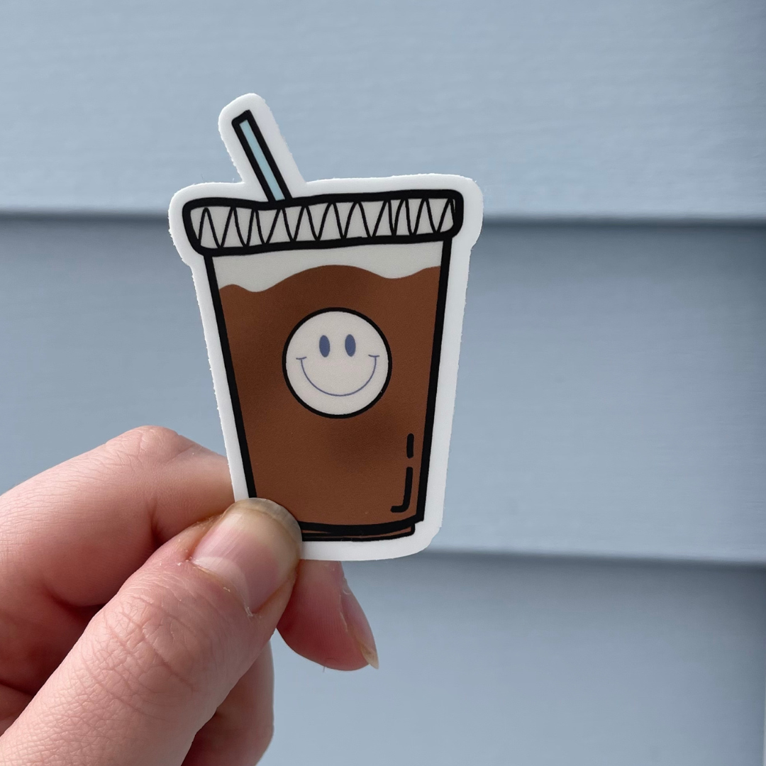 Happy Iced Coffee - Sticker