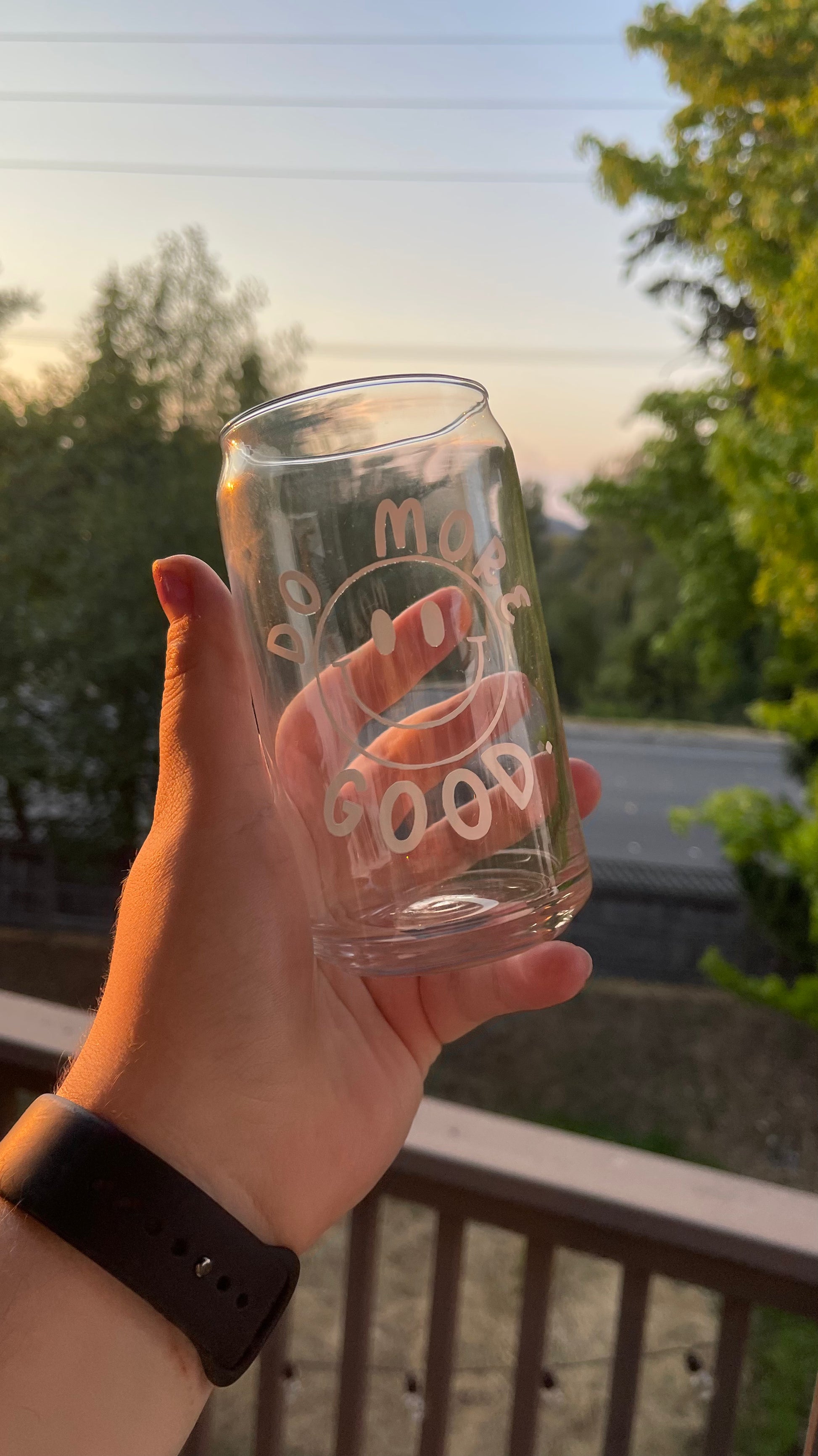 Just Be Kind! Preppy Doodles - Glass Mug - beer can glass - coffee cup