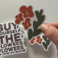 Pink Flowers - Sticker