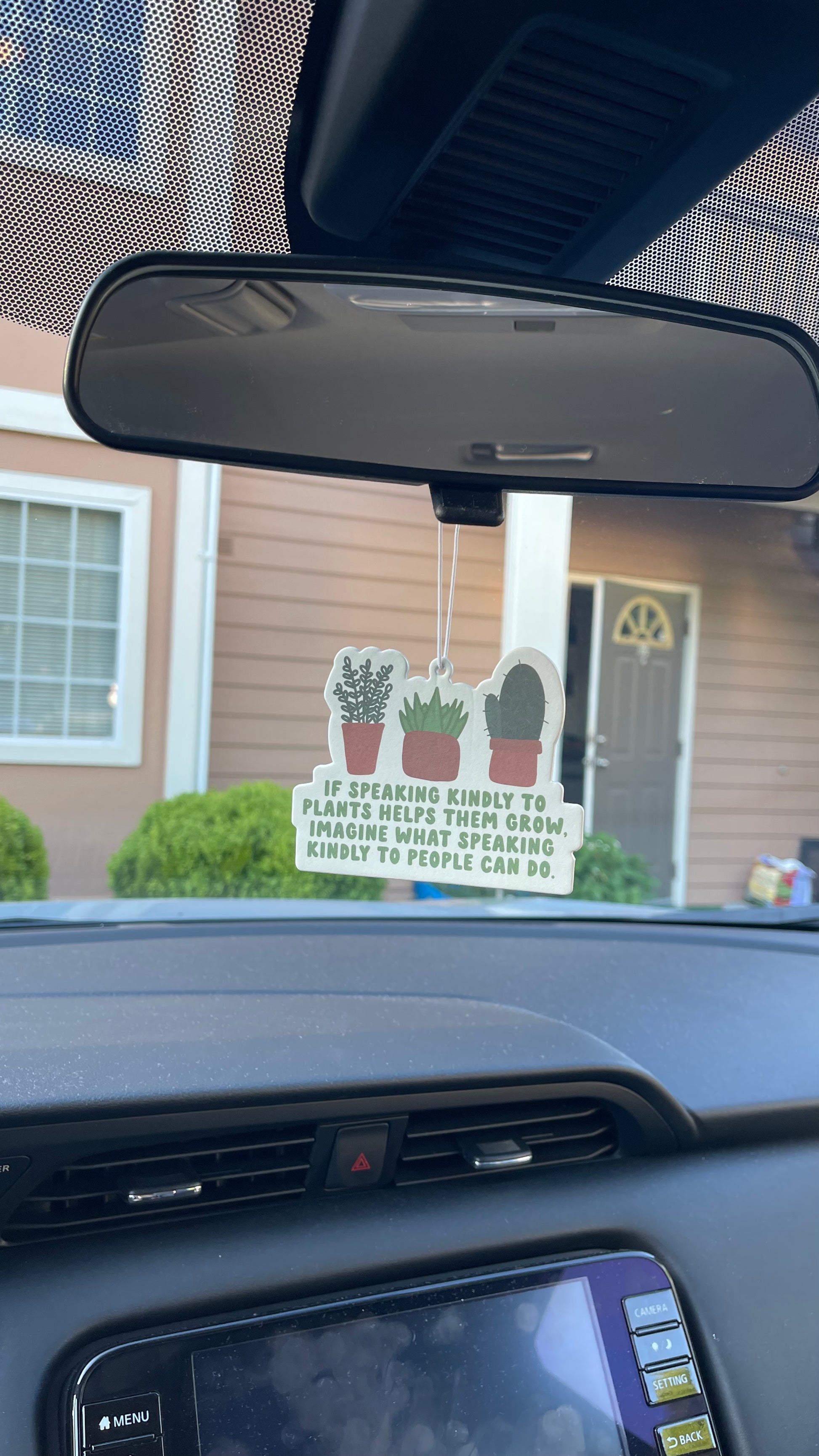 plant car air freshener If Speaking Kindly To Plants - Car Air Freshener