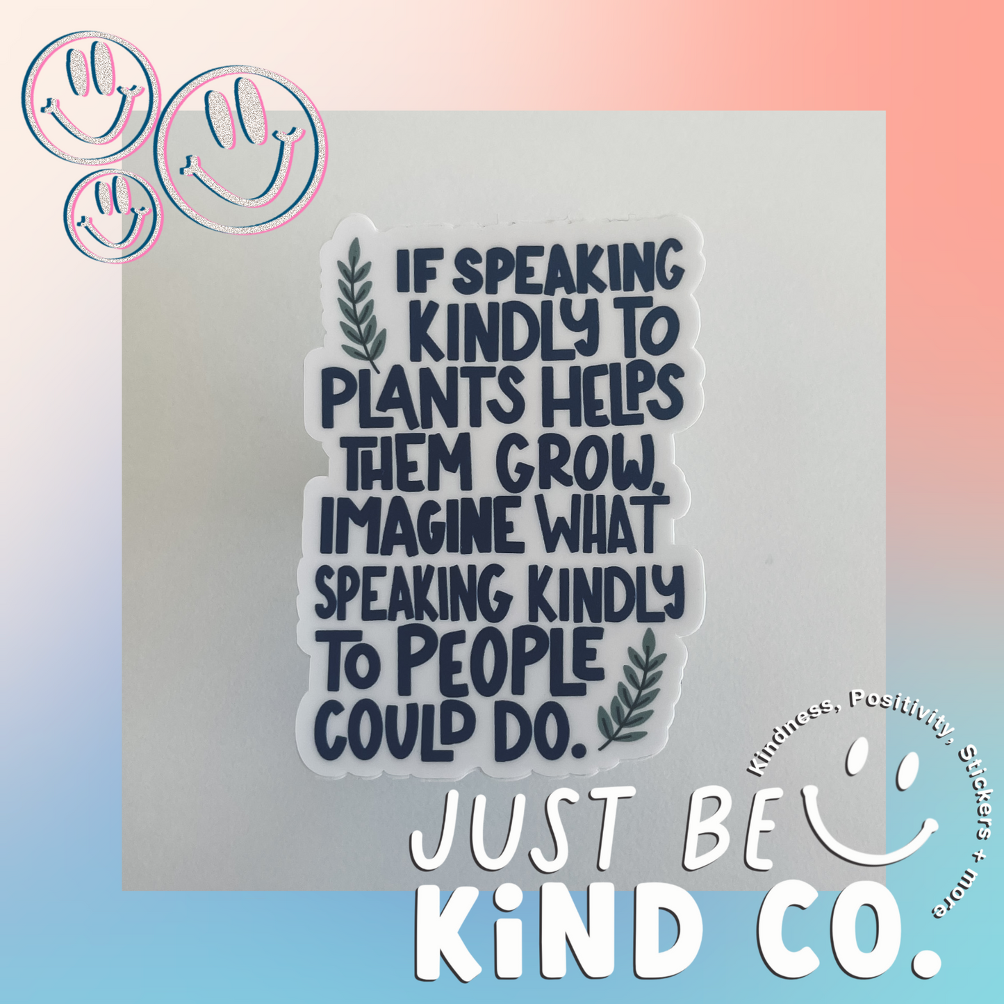 Kind to Plants - Sticker