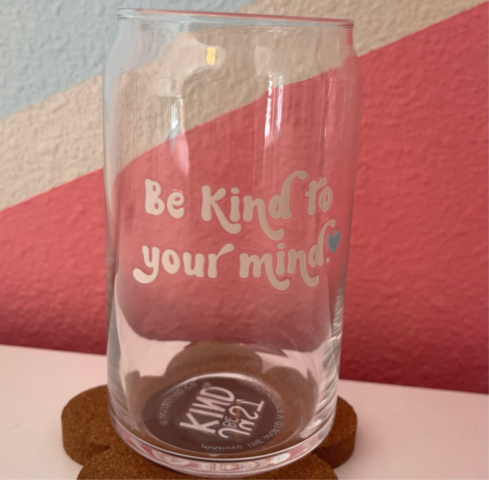 Just Be Kind! Preppy Doodles - Glass Mug - beer can glass - coffee cup –  Just Be Kind Co.