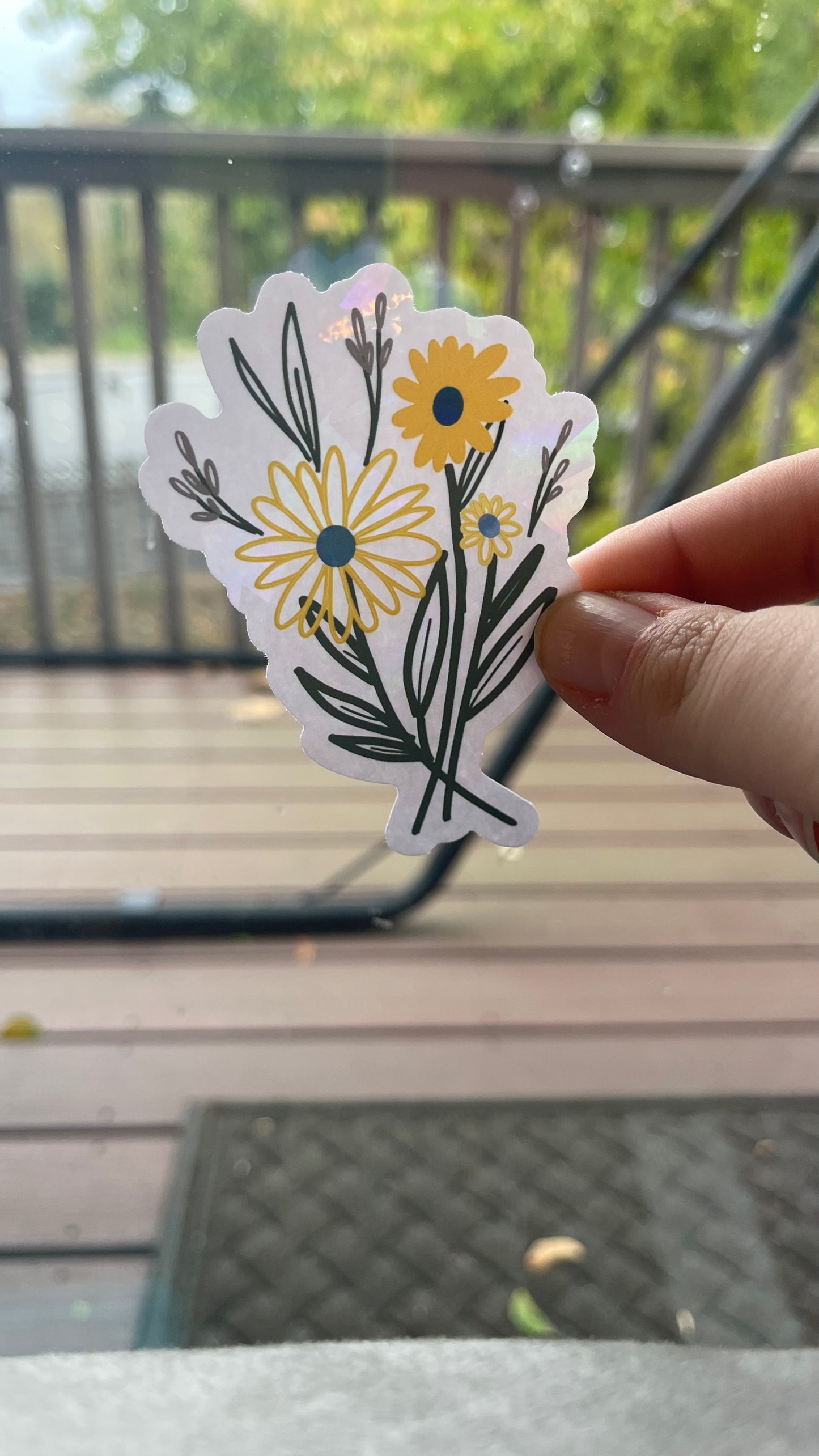 Bunch Of Flowers - Rainbow-Making Sun Catchers