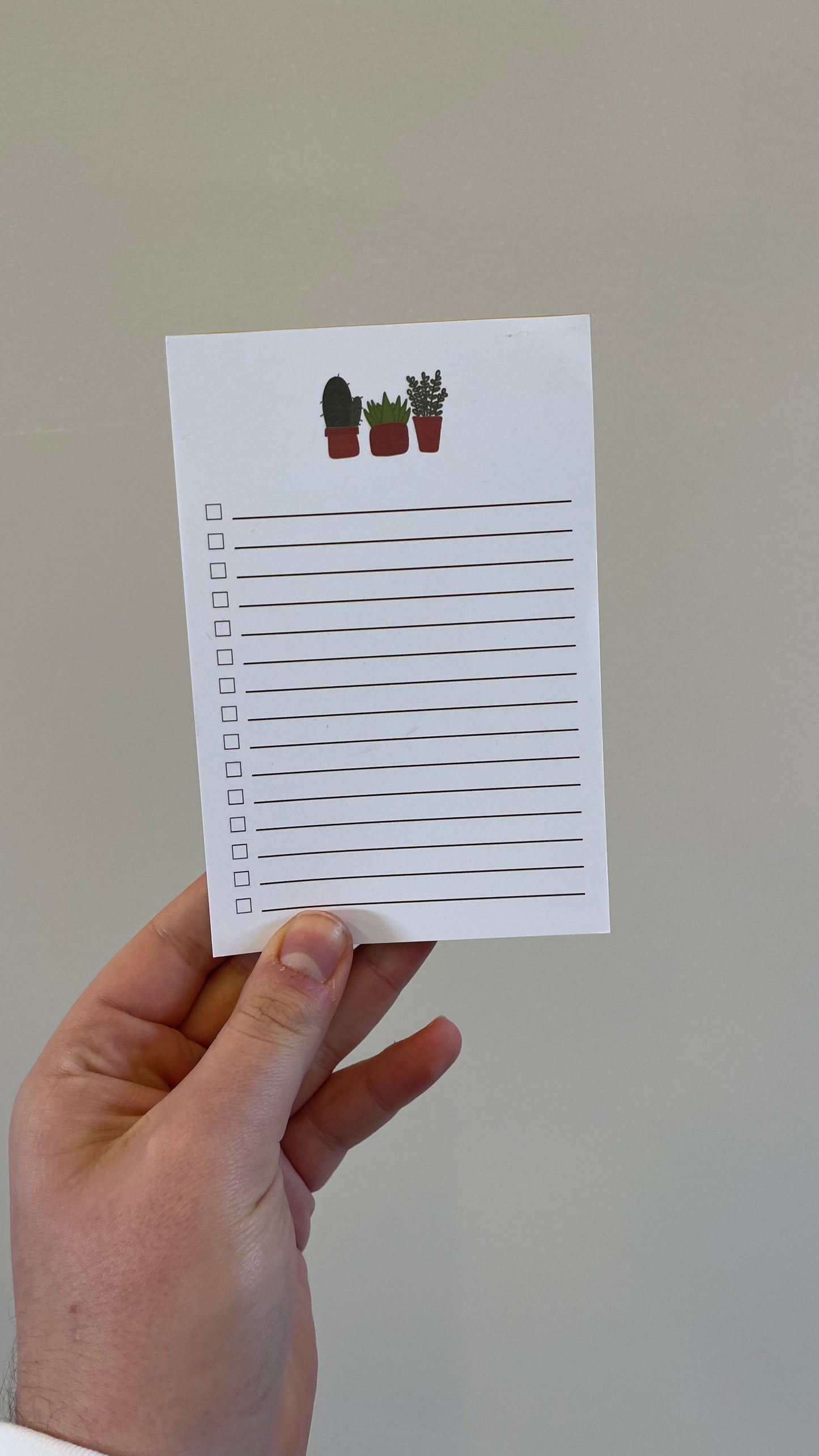 3 plants - To-Do List Notepad