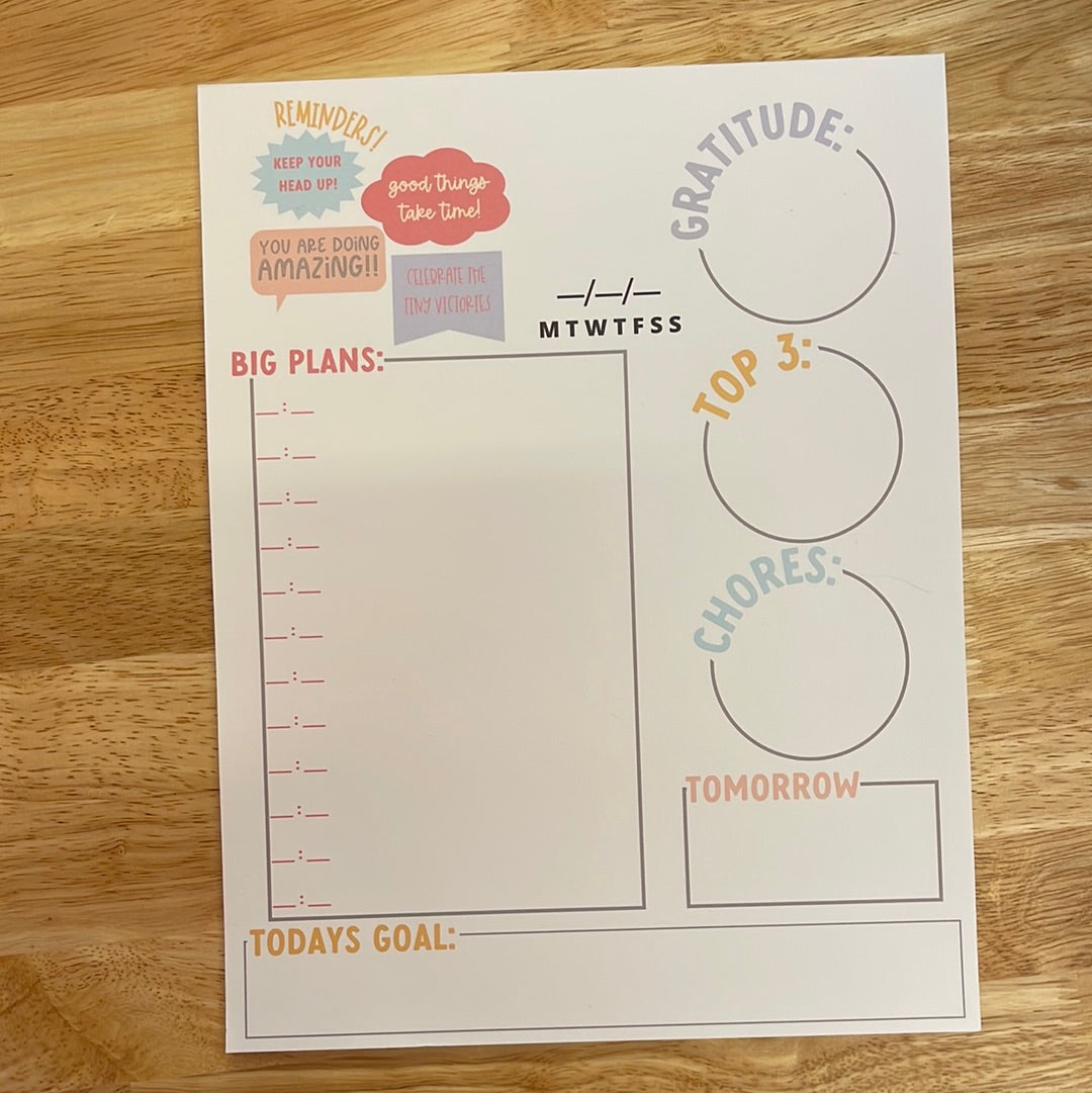 Reminders - Daily Planner Notepad