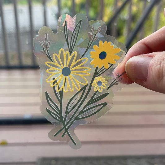 Bunch Of Flowers - Rainbow-Making Sun Catchers