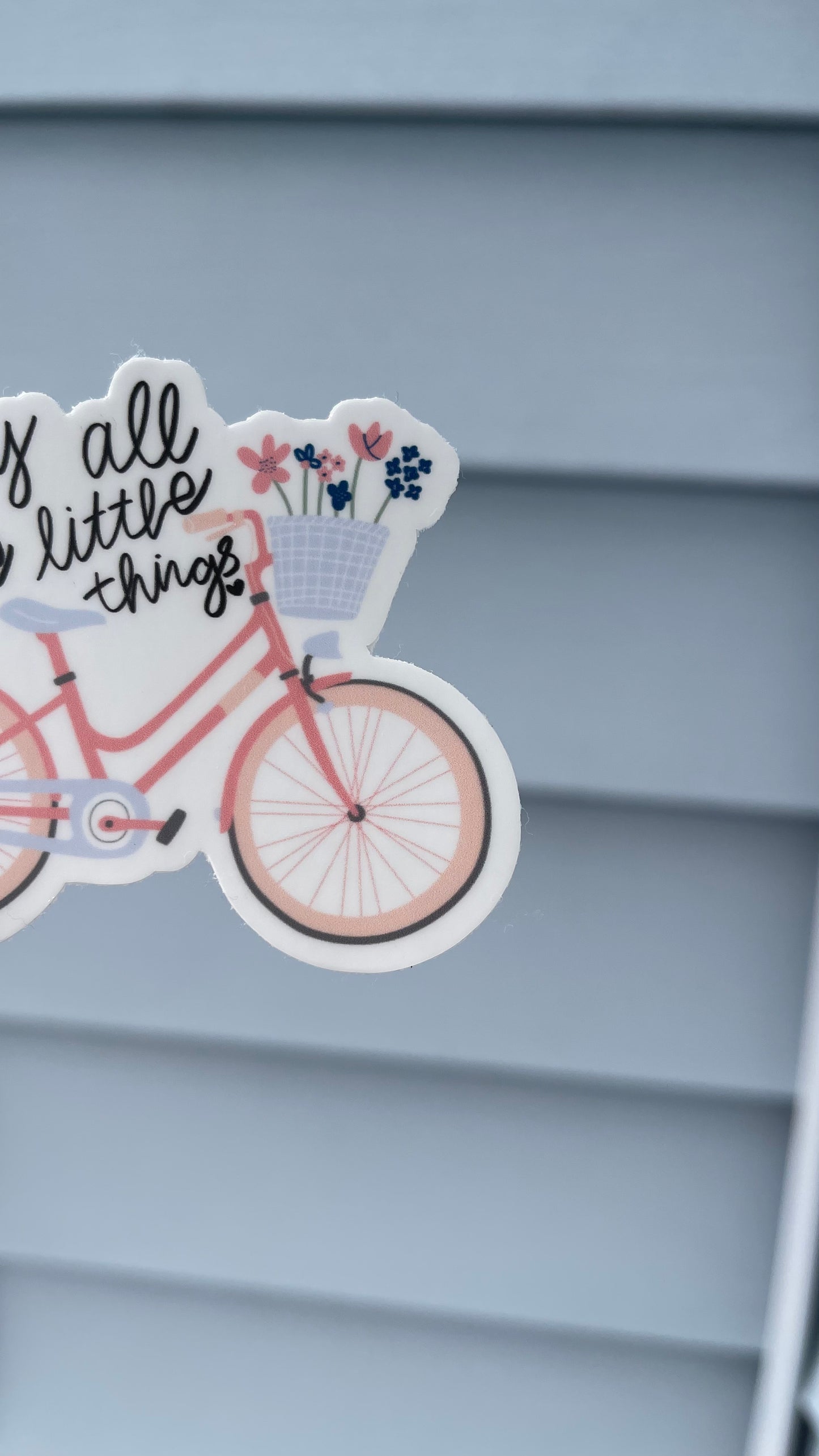 Enjoy The Little Things Bike - Sticker
